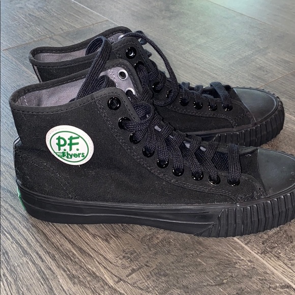 pf flyers black high top